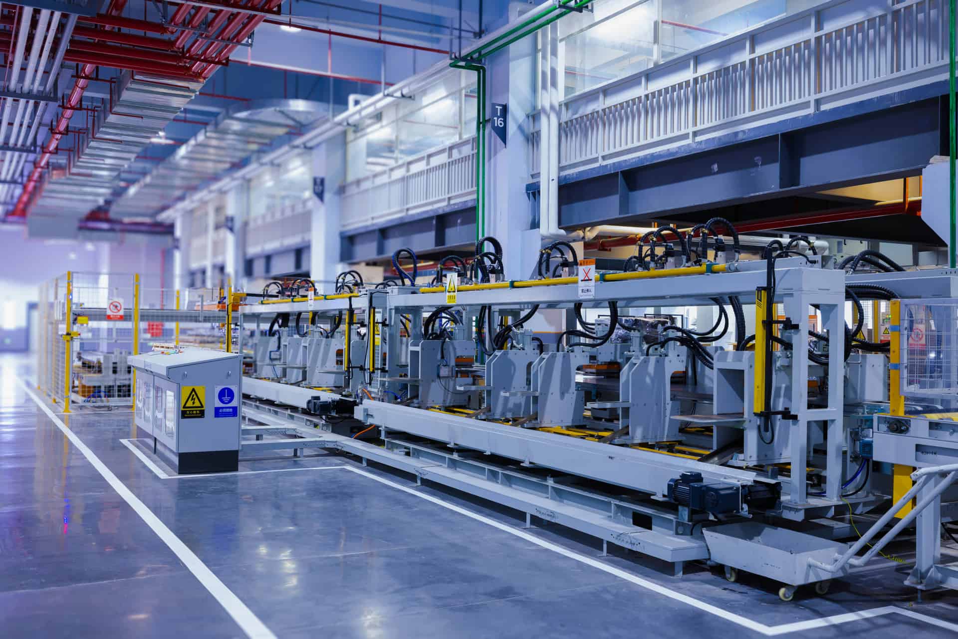 Automated industrial production line