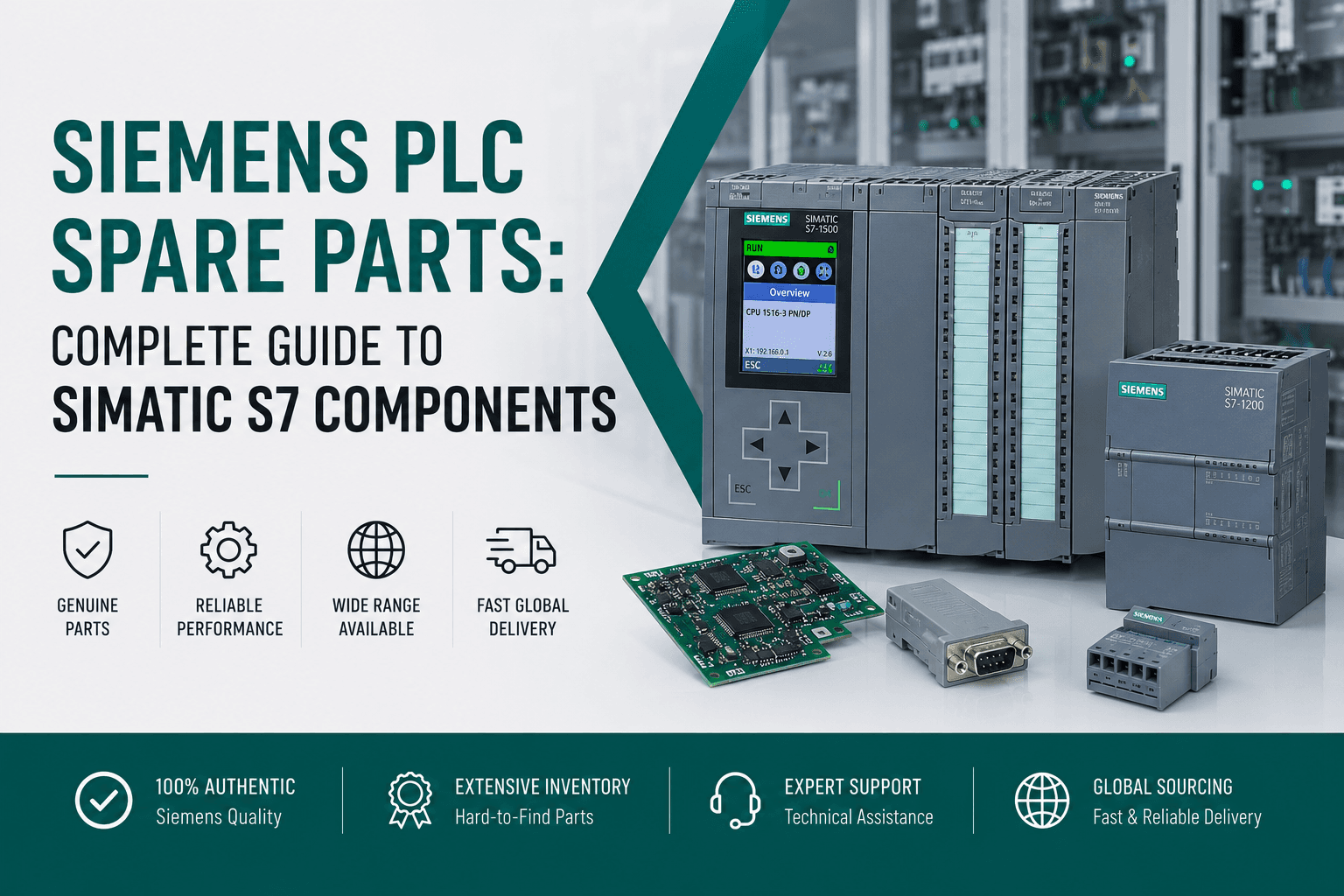 Siemens PLC Spare Parts: Complete Guide to SIMATIC S7 Components